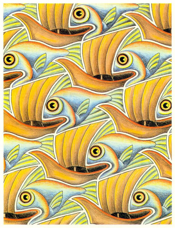 Fish pattern artwork