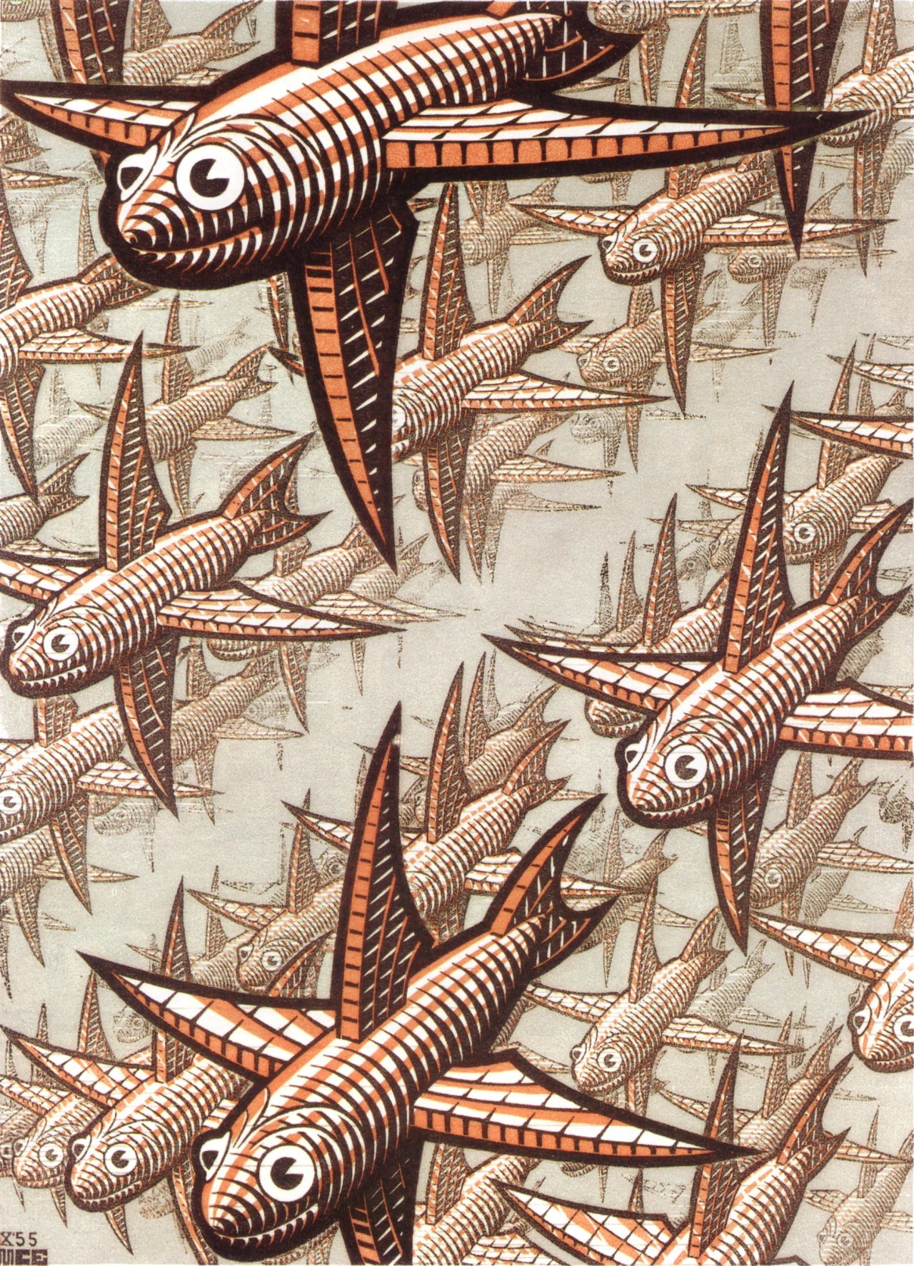 Fish pattern artwork