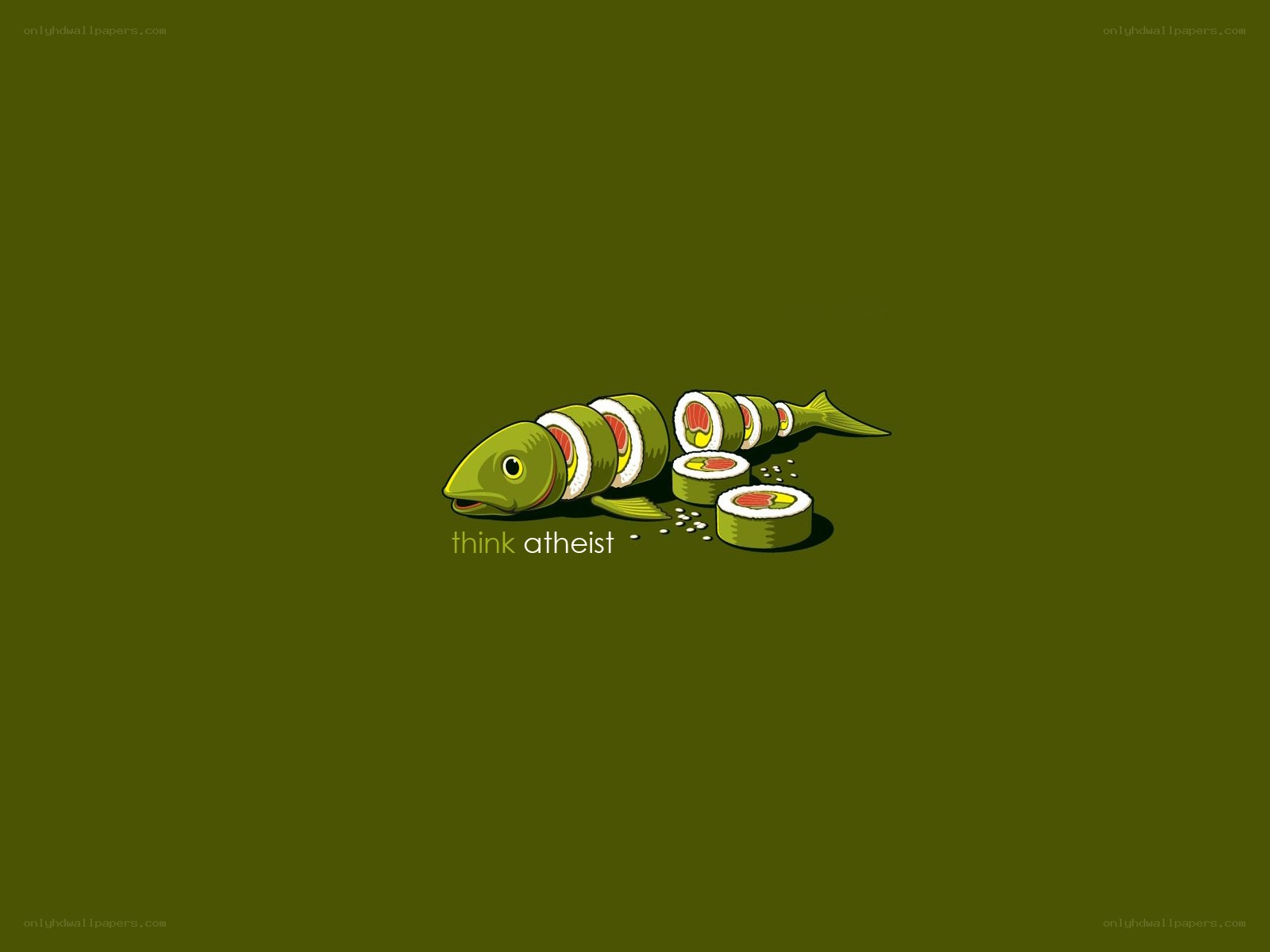 Fish sushi art illustration
