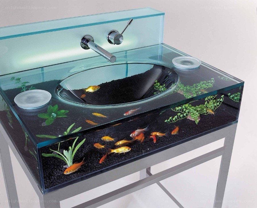 fish tank sink design