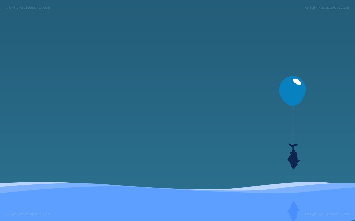 fish with balloon