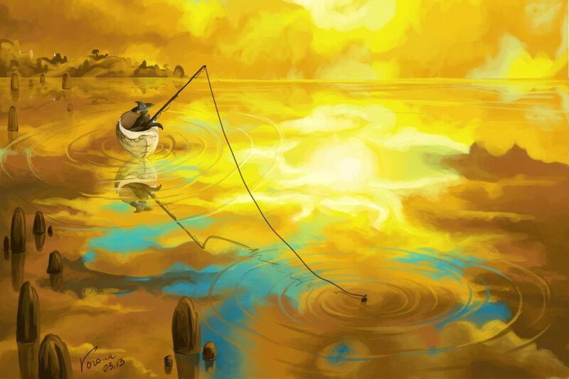 Fisherman in a Bowl