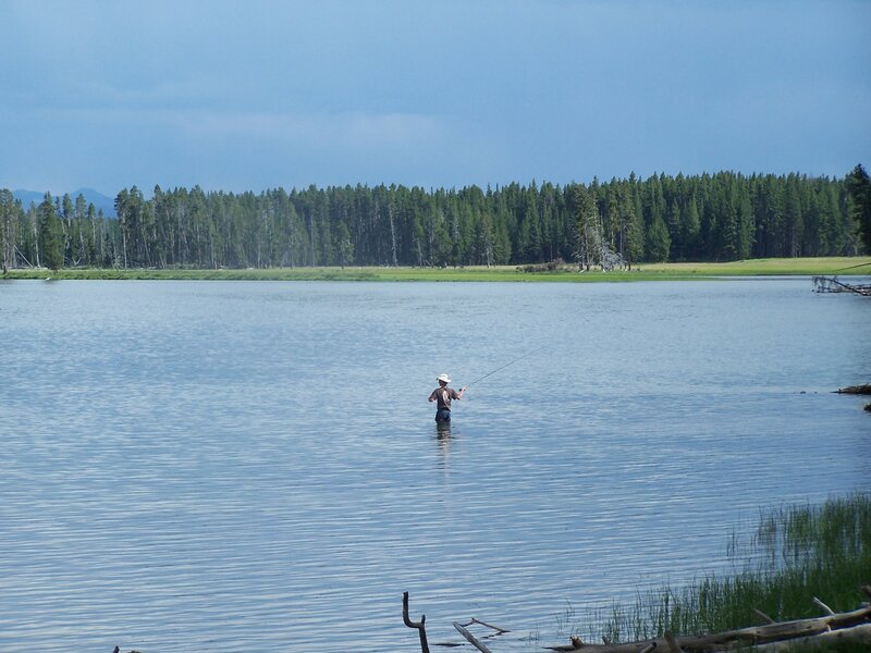 Fisherman in Lake