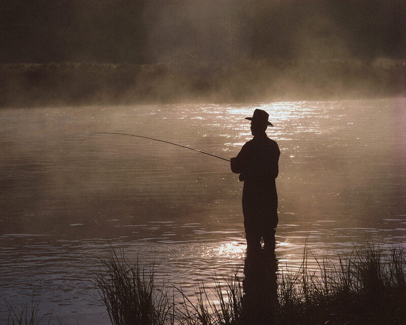 Fisherman in Silhouette