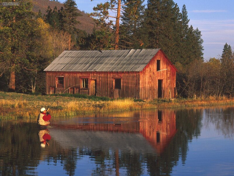 Fisherman in Water