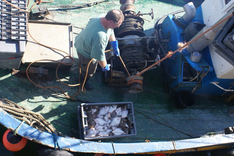 Fisherman on Boat Deck