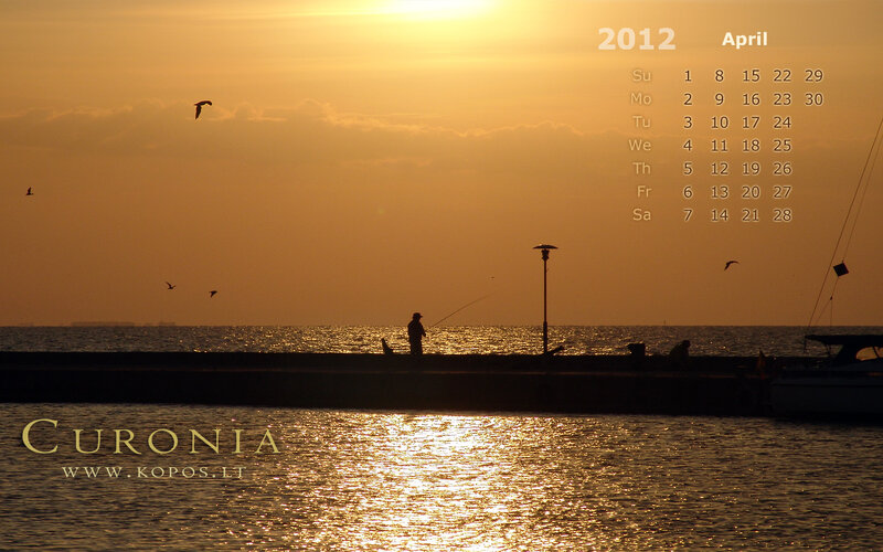 Fisherman on Pier at Sunset