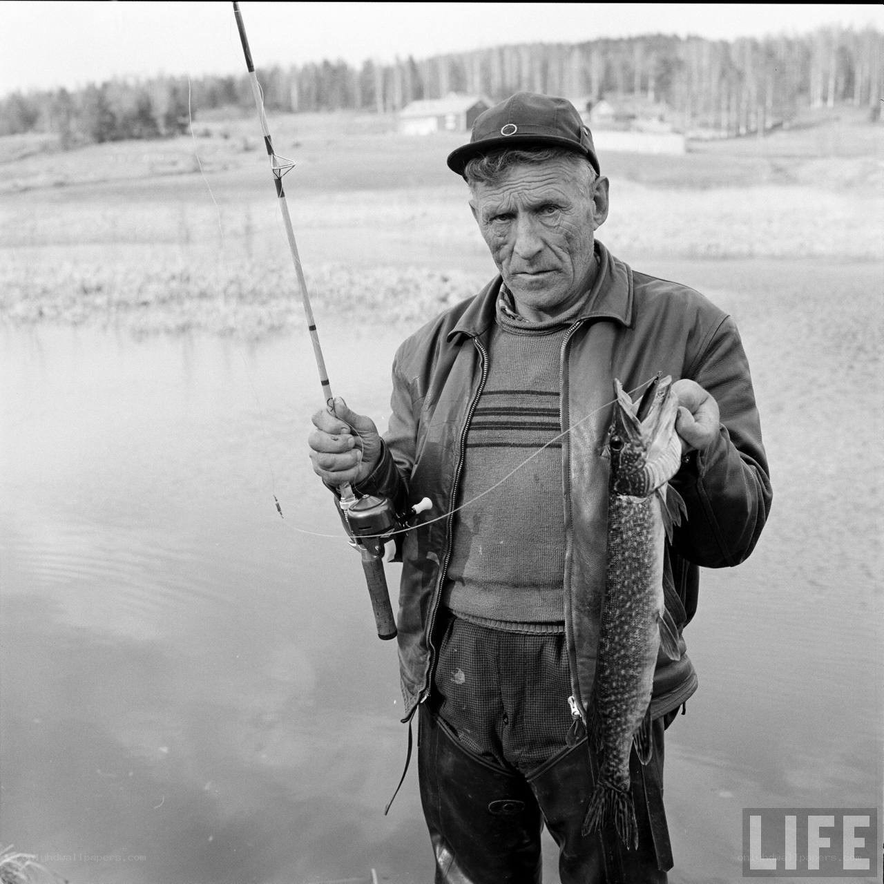 Fisherman with catch