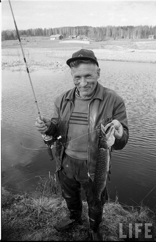 Fisherman with catch