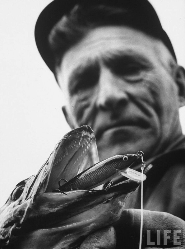 fisherman with caught fish