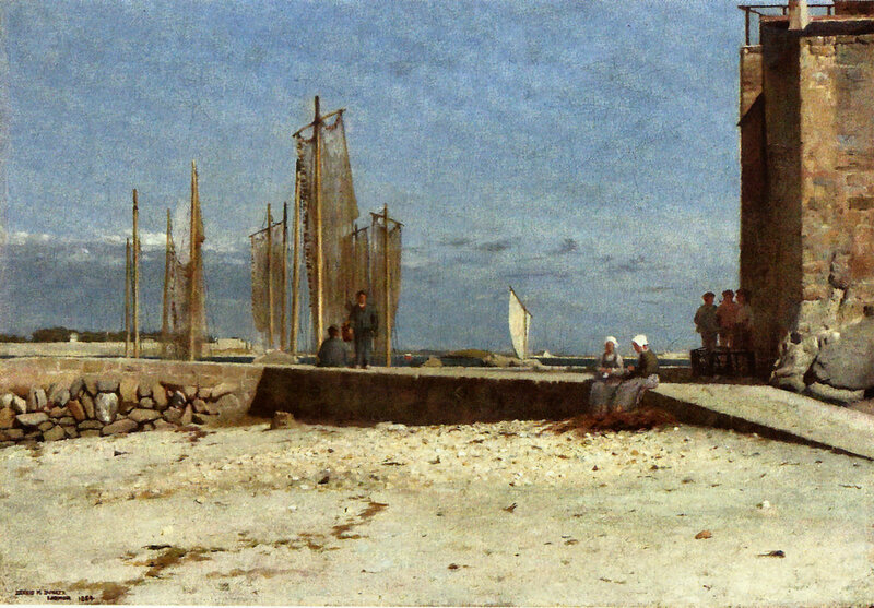 Fishermen on a Dock