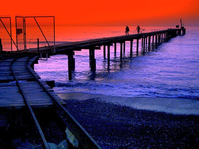 Fishermen on Pier