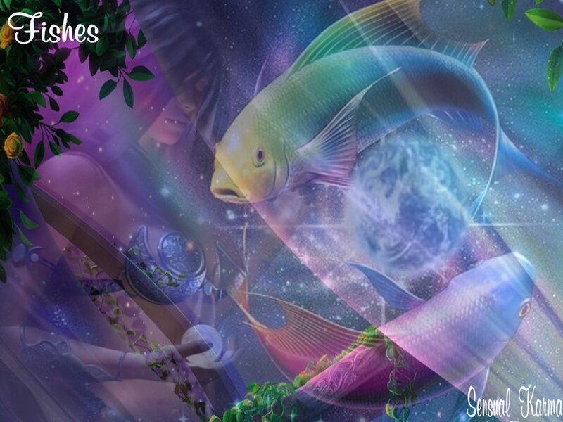 Fishes zodiac sign art