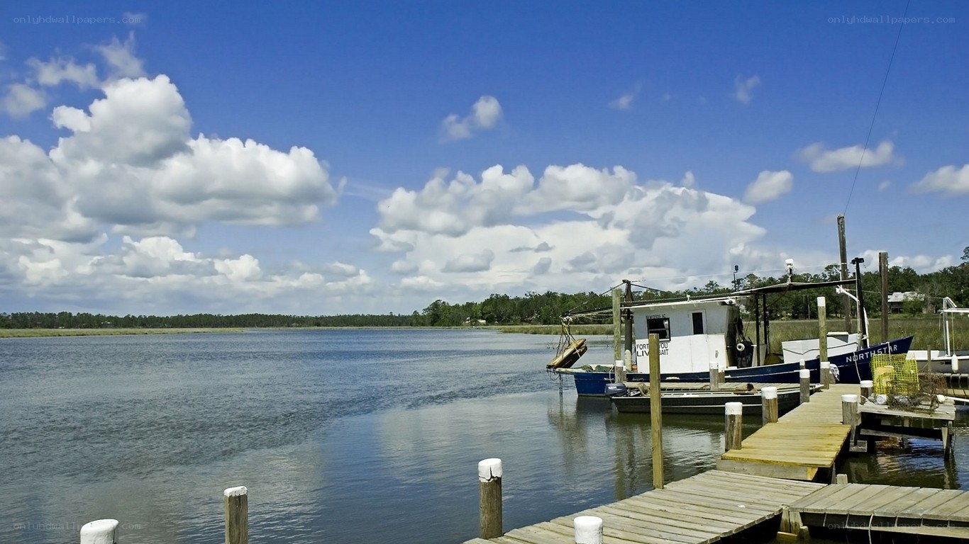 Fishing boat at a dock