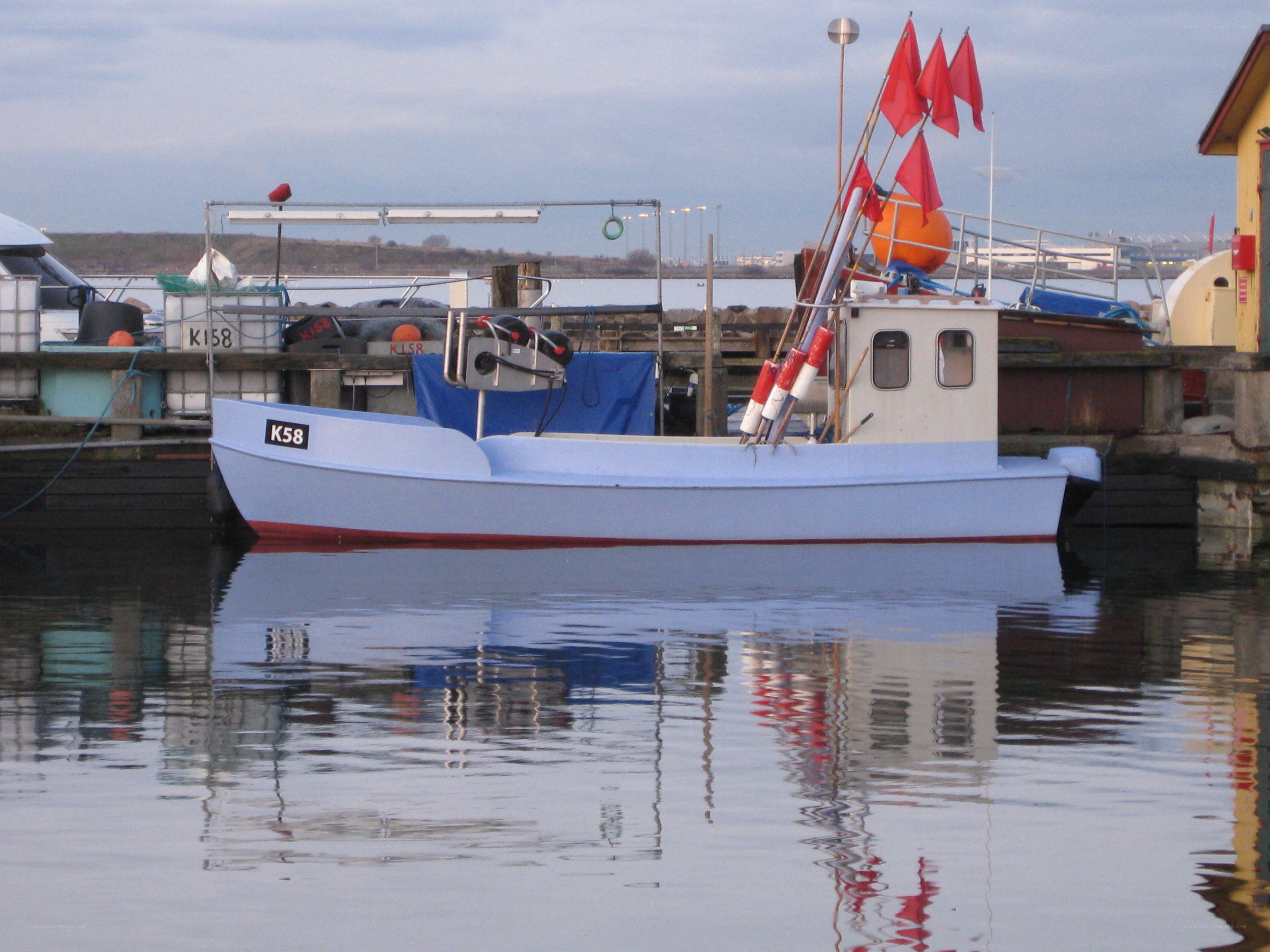 Fishing boat at a harbor