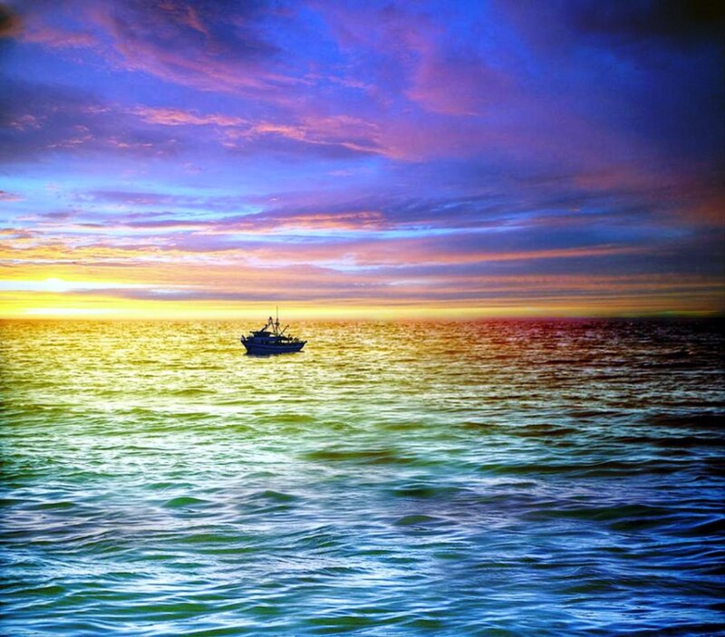 Fishing Boat at Sea