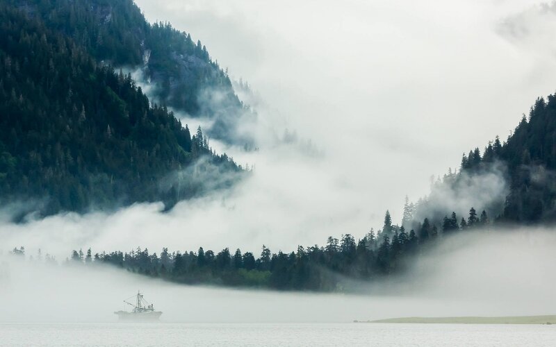 Fishing Boat in Fog