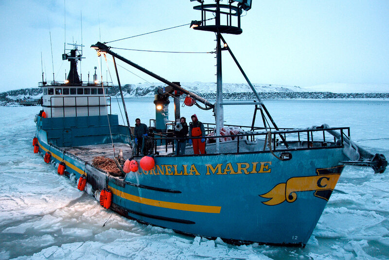 Fishing Boat in Ice — Blue, Cold