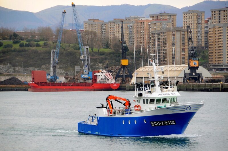 Fishing boat in port