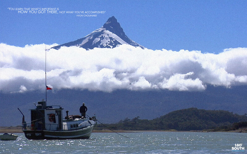 Fishing Boat Near Mountain