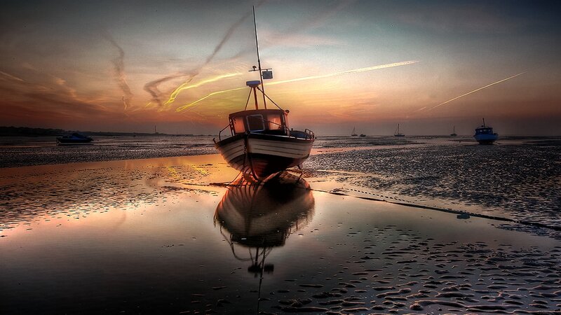 Fishing Boat on Beach