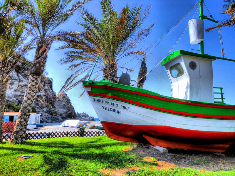 Fishing Boat on Grass