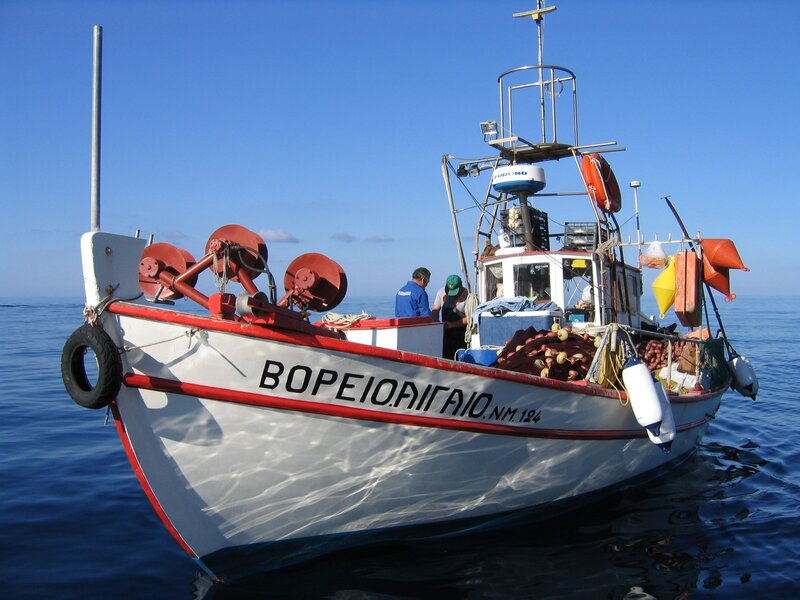 Fishing boat on the sea