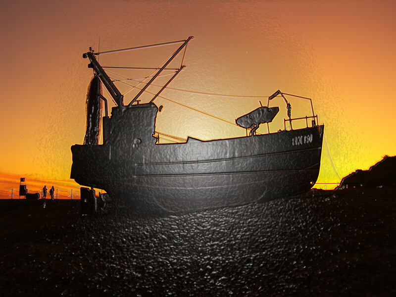 Fishing Boat Silhouette