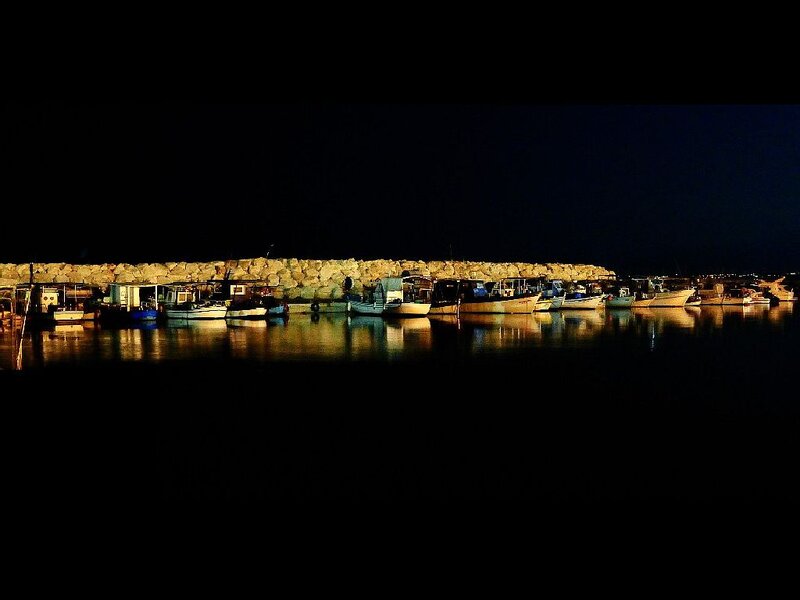 Fishing Boats at Night