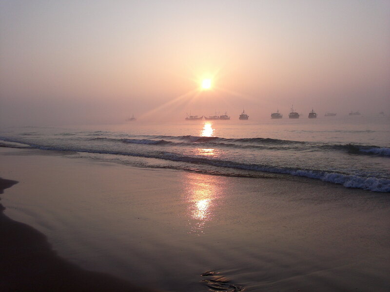 Fishing Boats at Sunrise