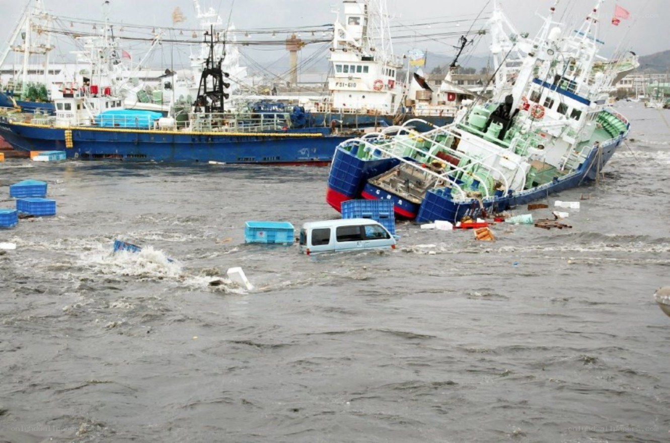 Fishing boats capsized in storm