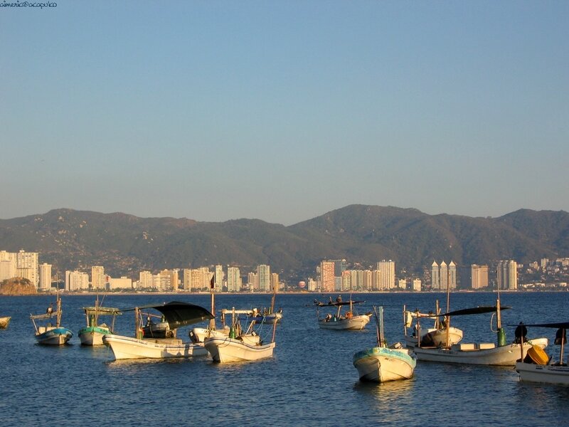 Fishing Boats in Harbor — Blue, Calm, Afternoon