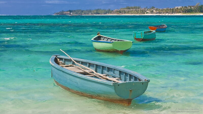 Fishing Boats in Ocean