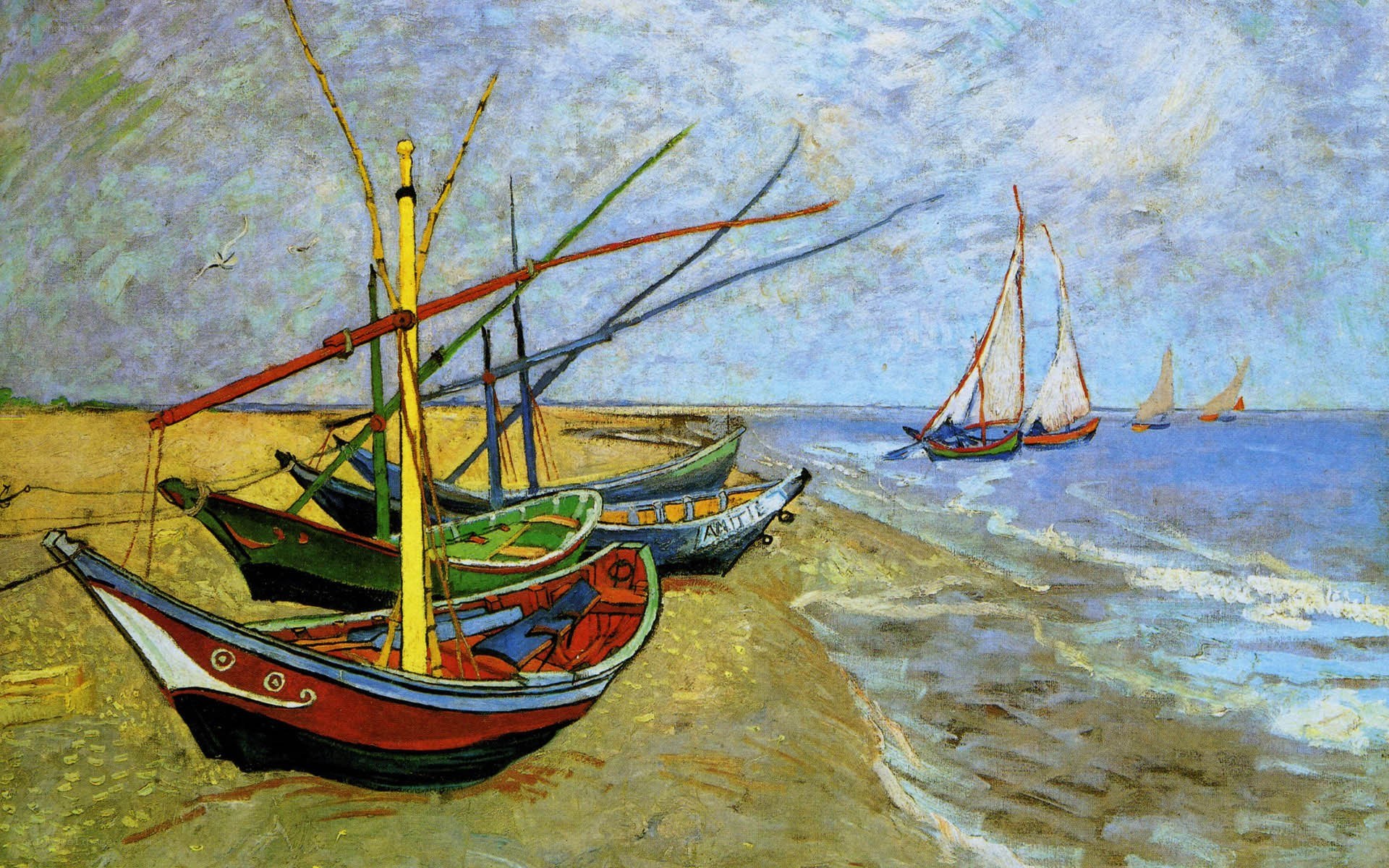 Fishing Boats on a Beach
