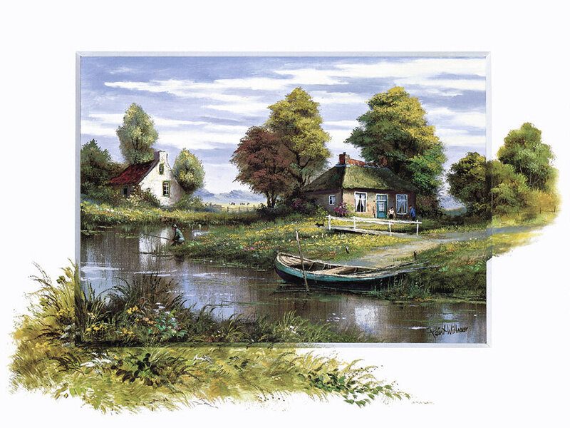 Fishing by a Canal