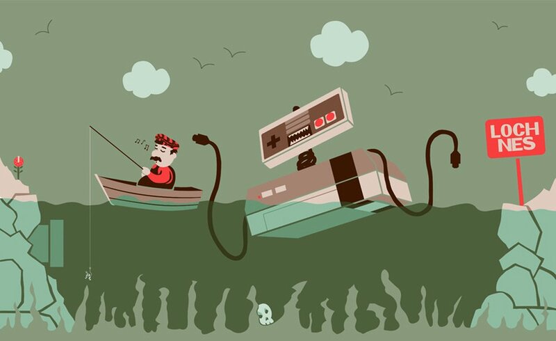Fishing for a console in Loch Ness