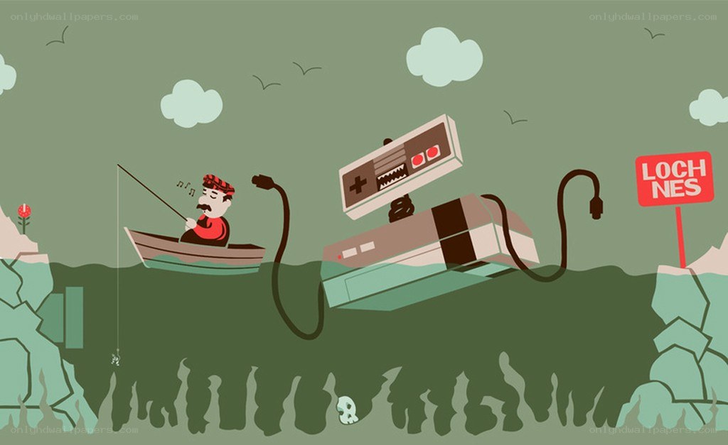 Fishing for a console in Loch Ness