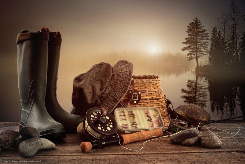 Fishing Gear on Dock — Brown, Serene