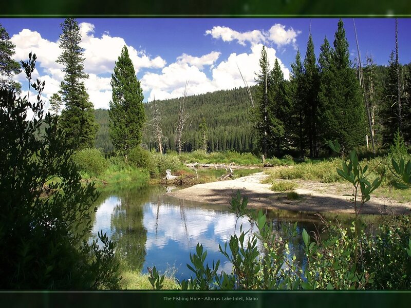 Fishing Hole at Alturas Lake Inlet