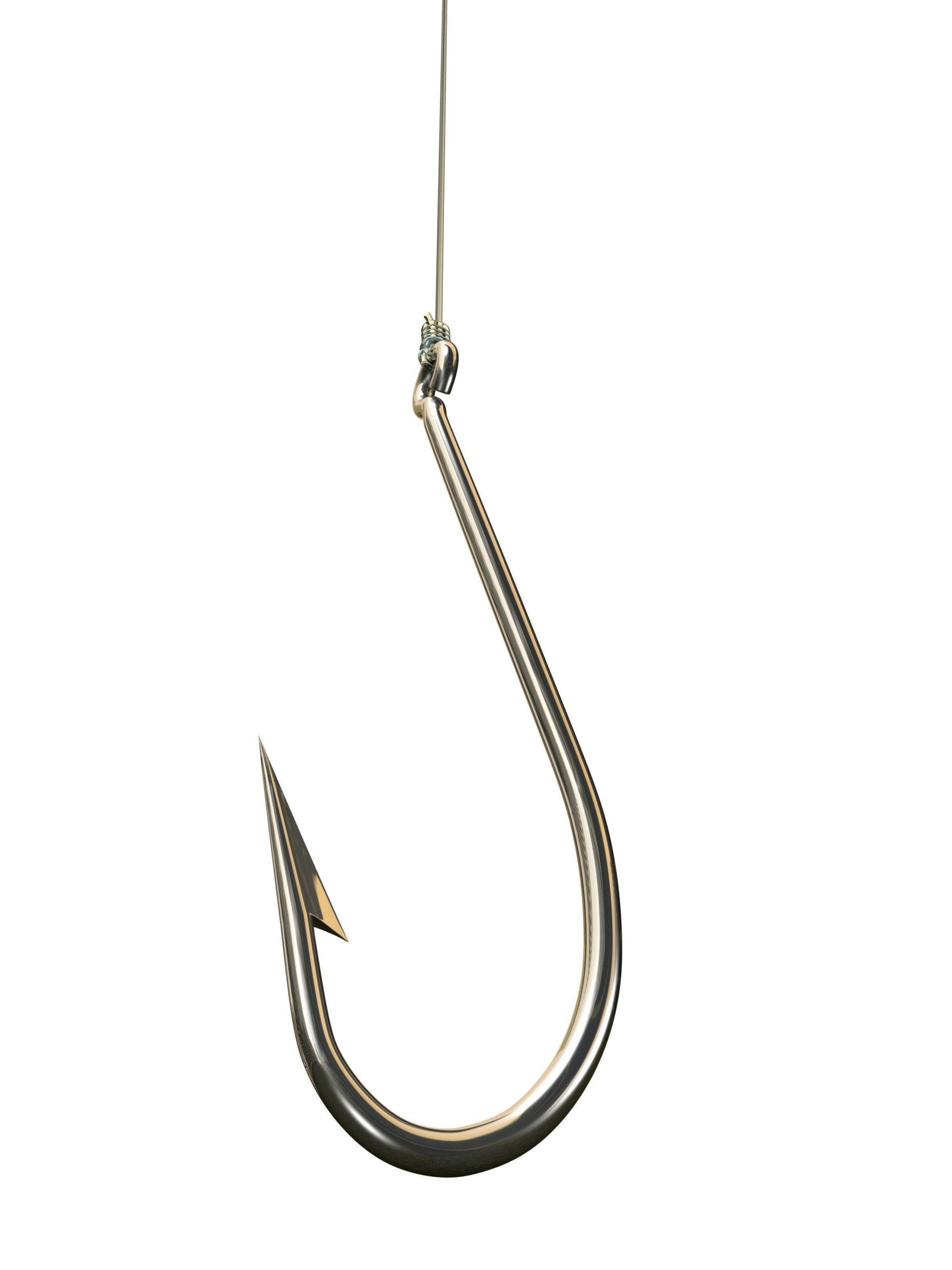 fishing hook on a line