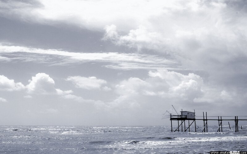 Fishing Hut on Pier