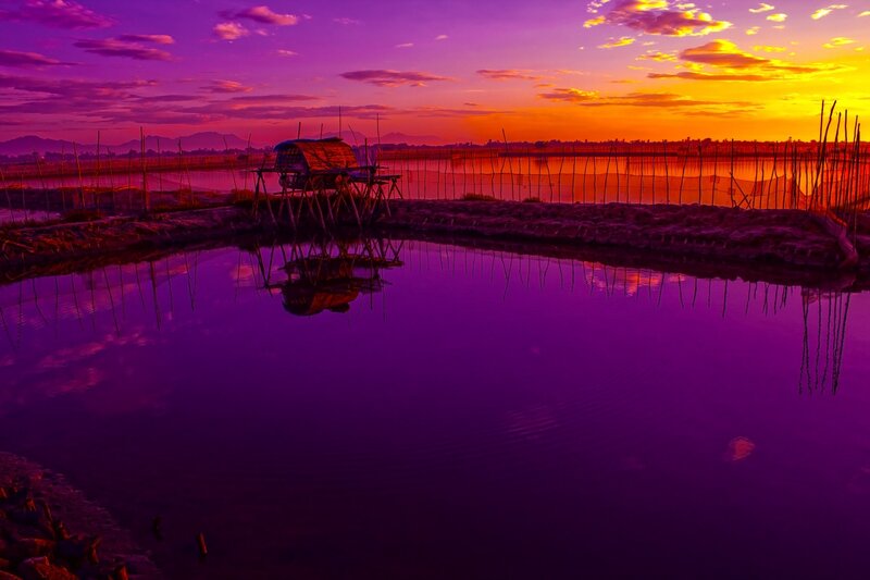 Fishing Hut on Water