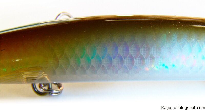 fishing lure with fish scales