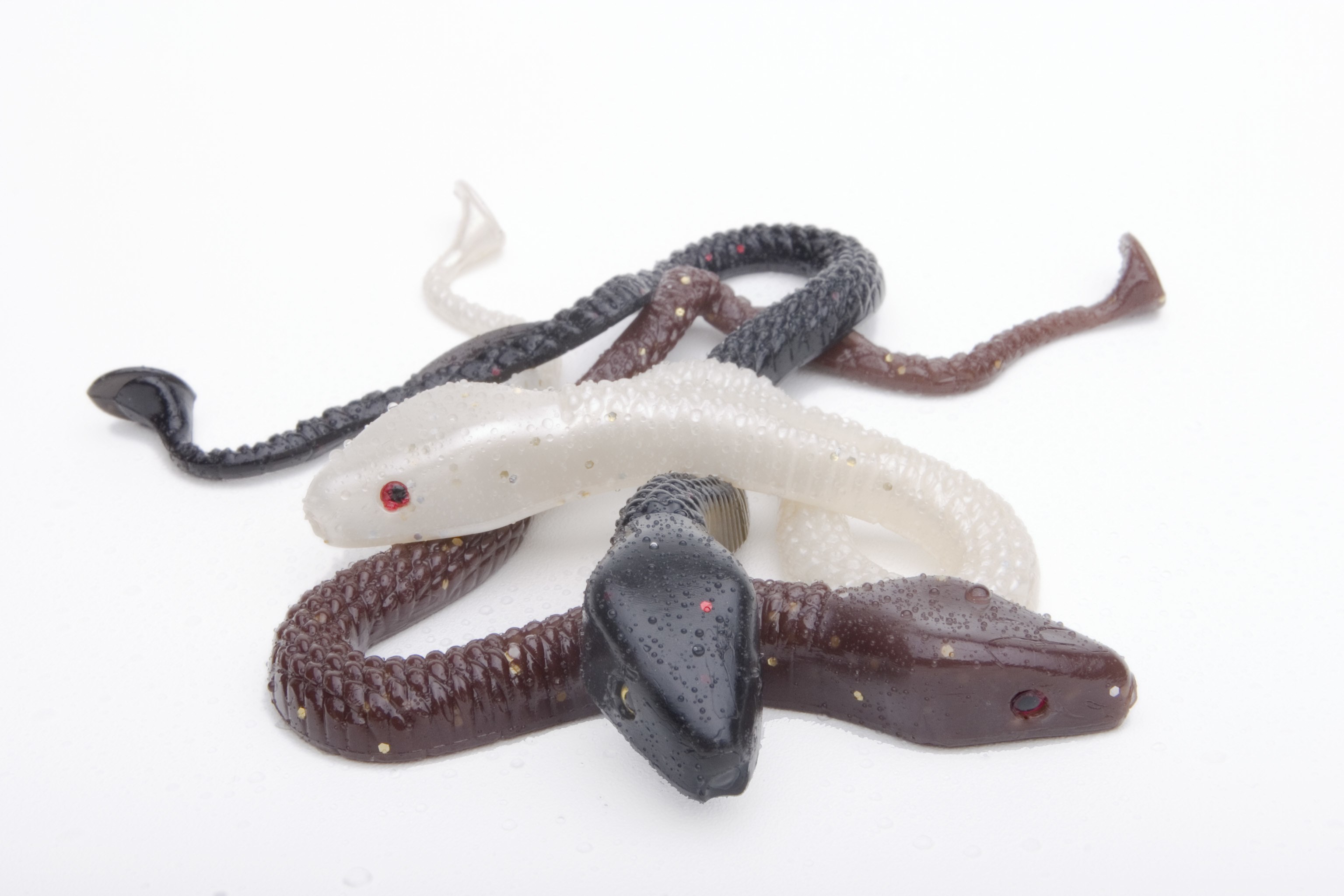 fishing lures shaped like snakes