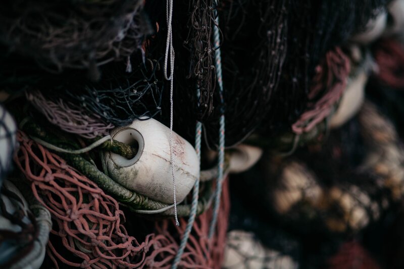 Fishing nets and floats