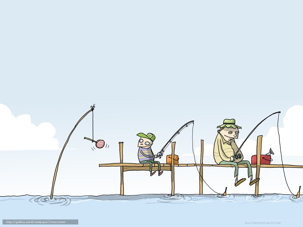 Fishing on the dock
