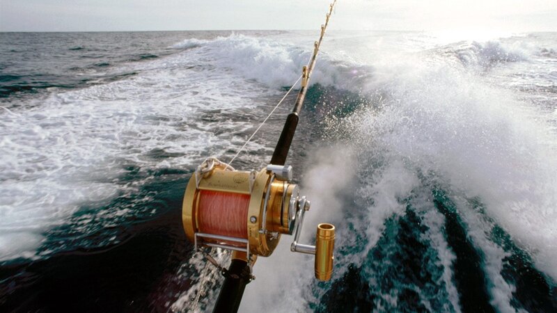 Fishing Reel on Boat