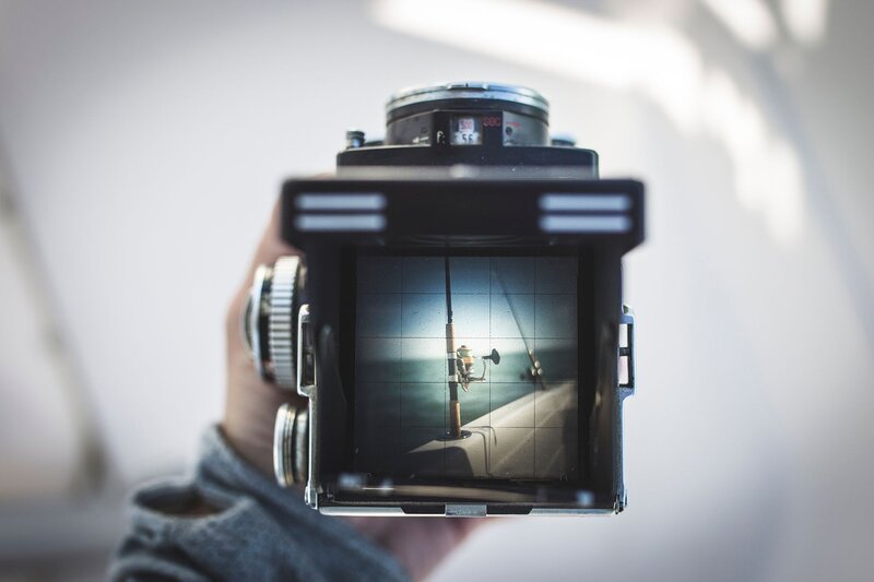 Fishing Rod in Viewfinder