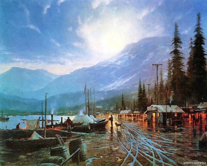 Fishing Village at Dusk