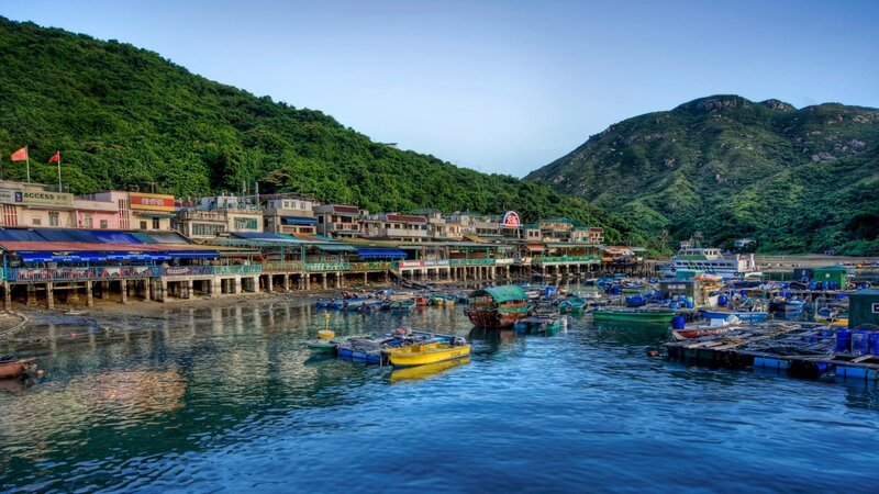 Fishing village by the sea